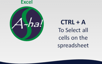 Excel A-ha! – Select All Cells