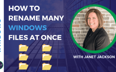 Microsoft Windows: Rename Many Files at Once