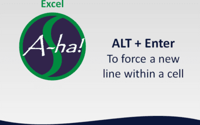 Excel A-ha!