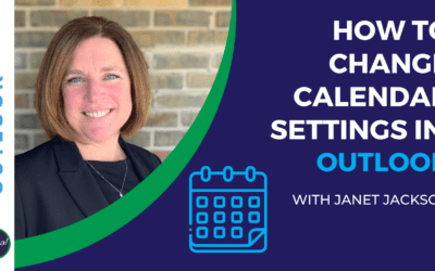 Outlook: Change Calendar Settings