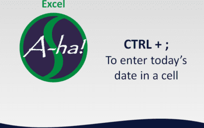 A-ha! – CTRL +