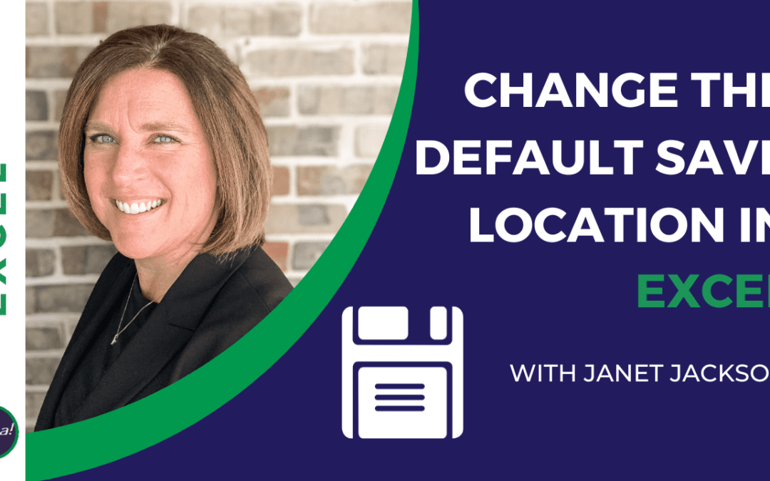 Change Default Save Location in Excel