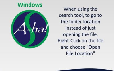 Open File Location A-ha!