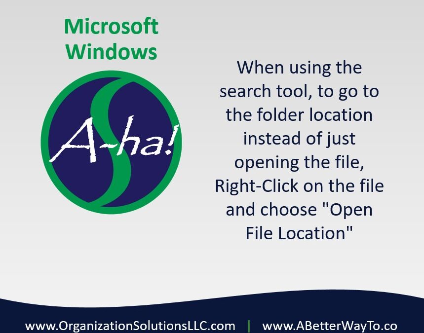 Open File Location A-ha!