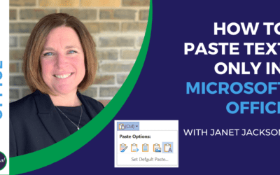How to Paste Text Only In Office