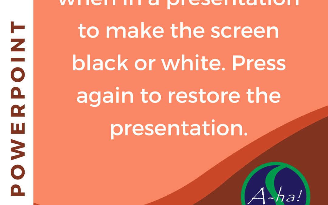 PowerPoint A-ha!