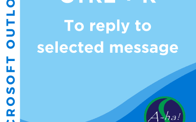 Outlook A-ha! – CTRL + R