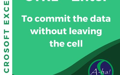 Excel A-ha! – CTRL + Enter